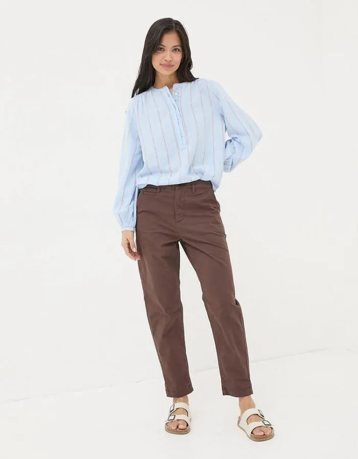Women FatFace Pants and Leggings Rye Chinos Chocolate Brown