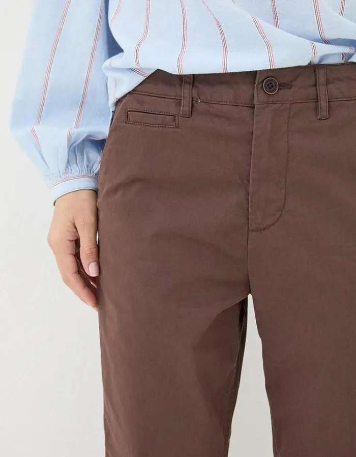 Women FatFace Pants and Leggings Rye Chinos Chocolate Brown