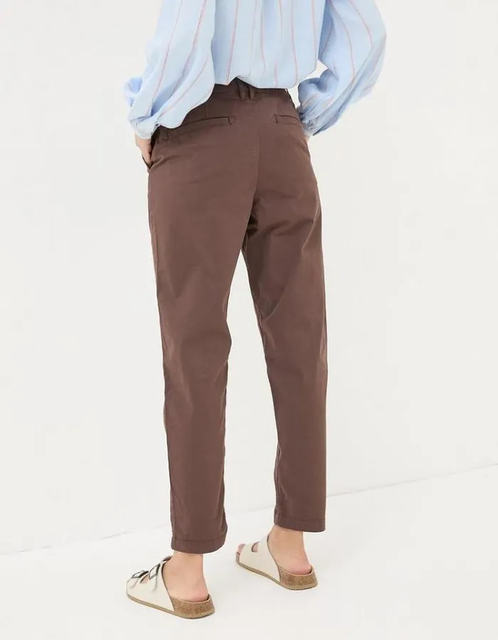 Women FatFace Pants and Leggings Rye Chinos Chocolate Brown