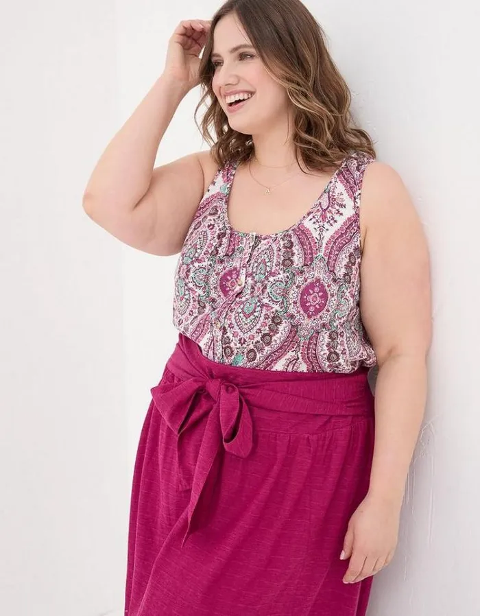Women FatFace Tops and TShirts Flora Paisley Top Ivory