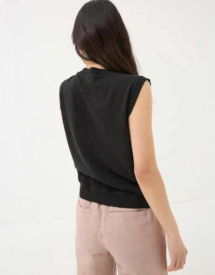 Women FatFace Tops and TShirts Theodora Tank Black