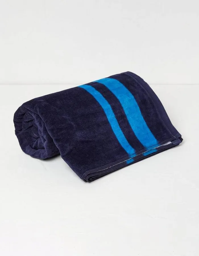 Women FatFace Vacation Shop Fat Head Beach Towel Navy