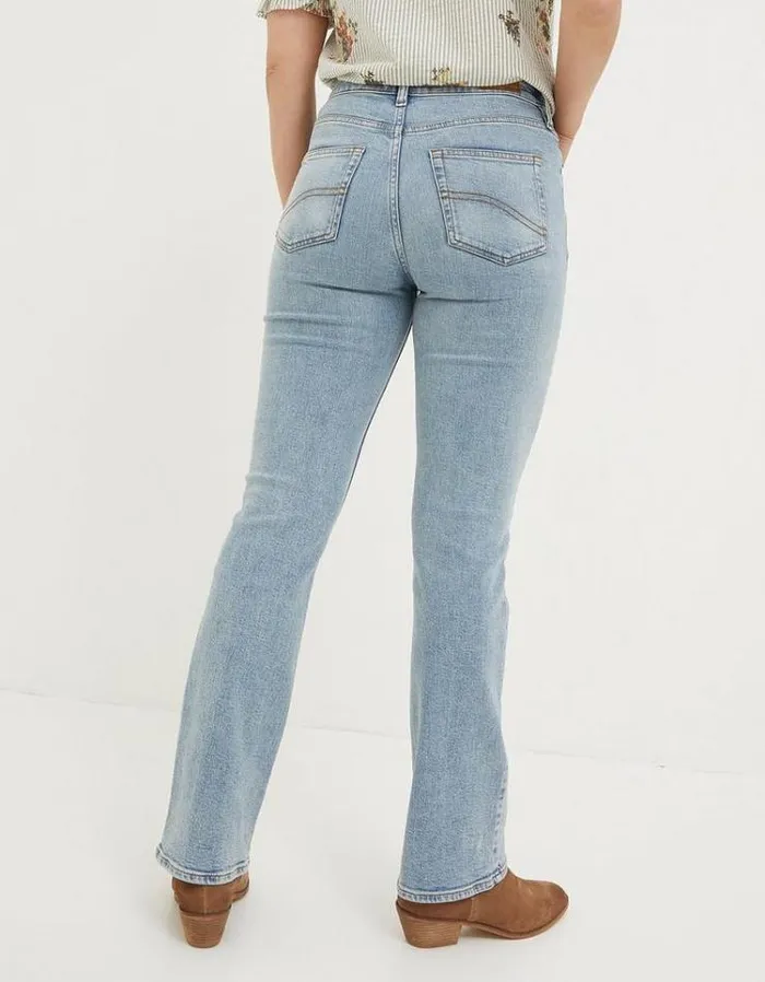 Women FatFace Women039s Sale Brooke Bootcut Jeans Light Denim Blue