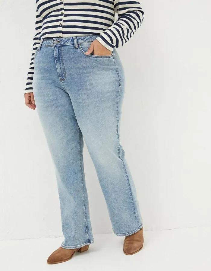 Women FatFace Women039s Sale Brooke Bootcut Jeans Light Denim Blue