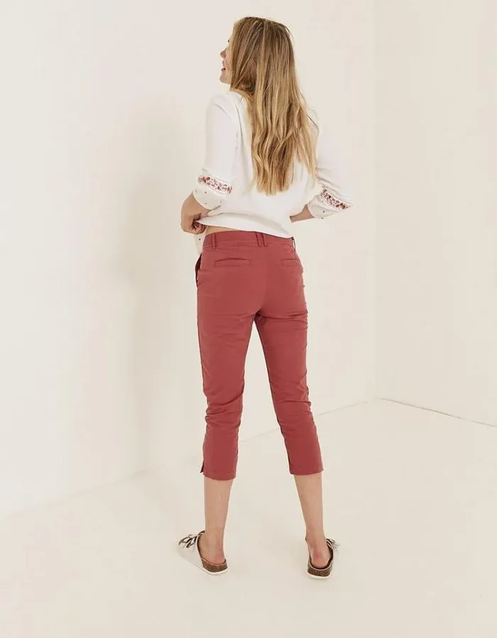 Women FatFace Women039s Sale Farnham Cropped Chinos Dusty Pink