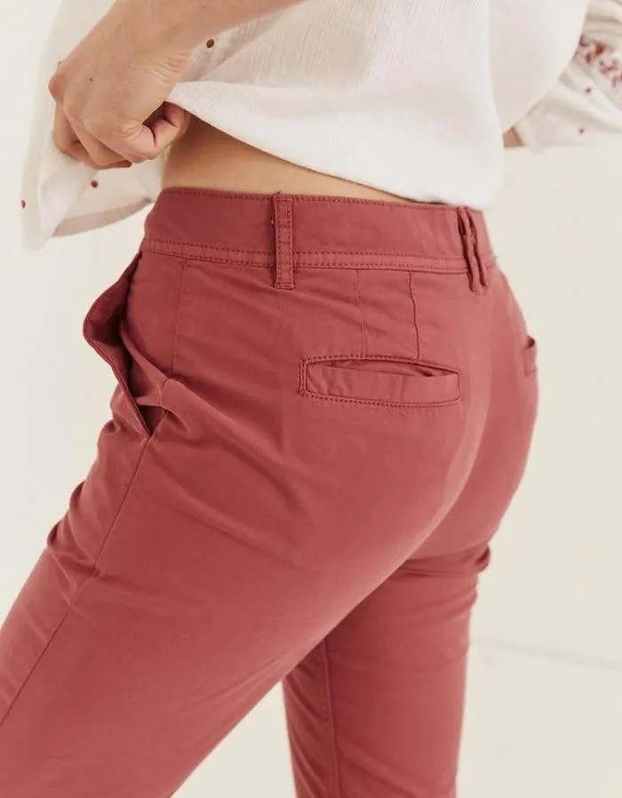 Women FatFace Women039s Sale Farnham Cropped Chinos Dusty Pink