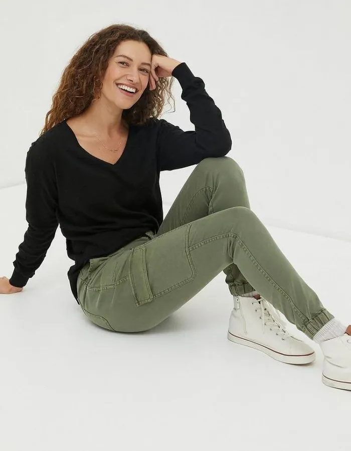 Women FatFace Women039s Sale Hythe Cargo Pants Green