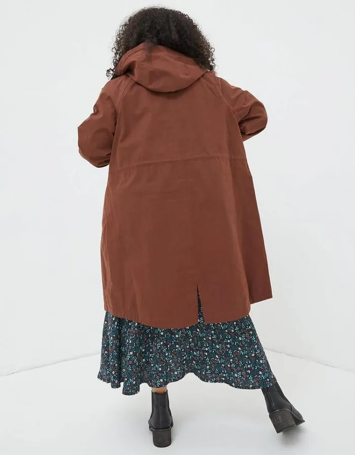 Women FatFace Women039s Sale Juno Waterproof Long Coat Brown