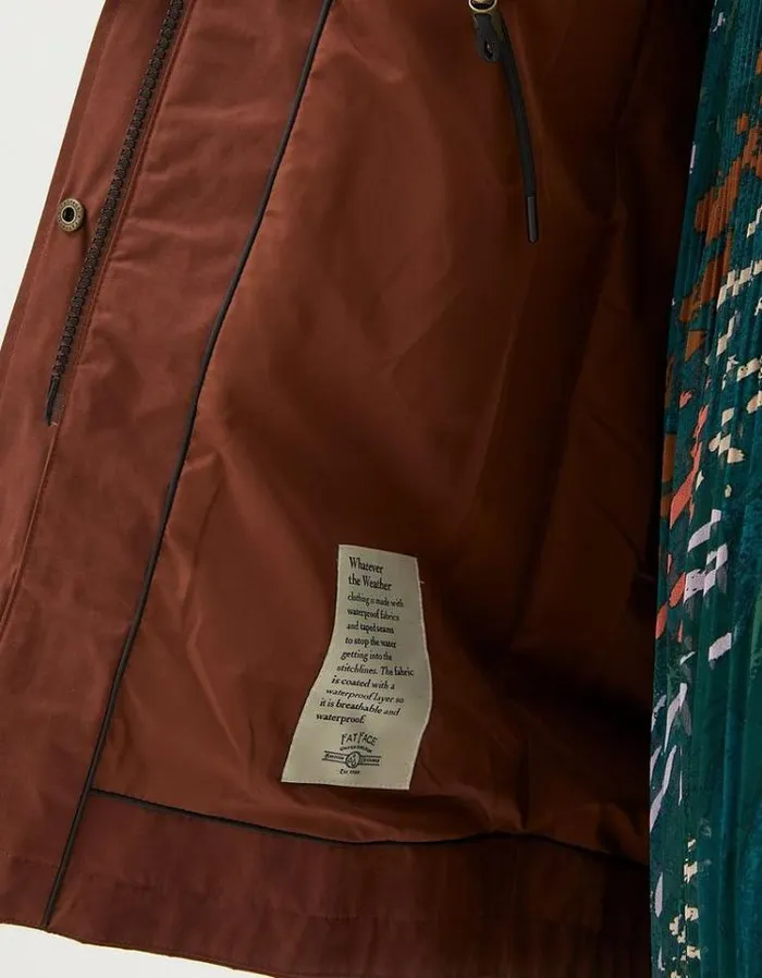Women FatFace Women039s Sale Juno Waterproof Long Coat Brown