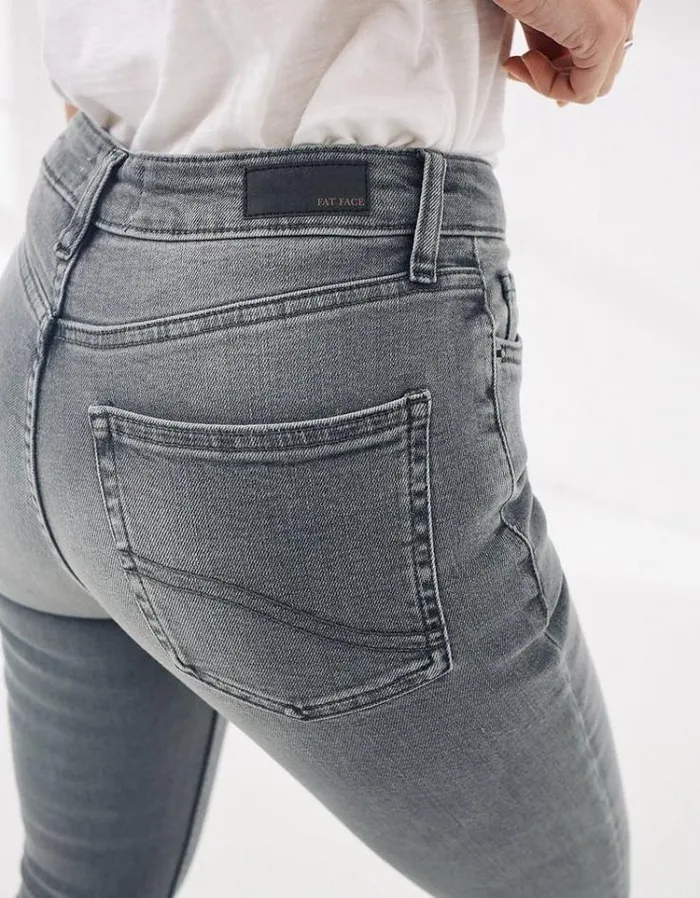 Women FatFace Women039s Sale Sway Slim Leg Comfort Stretch Jeans Light Grey