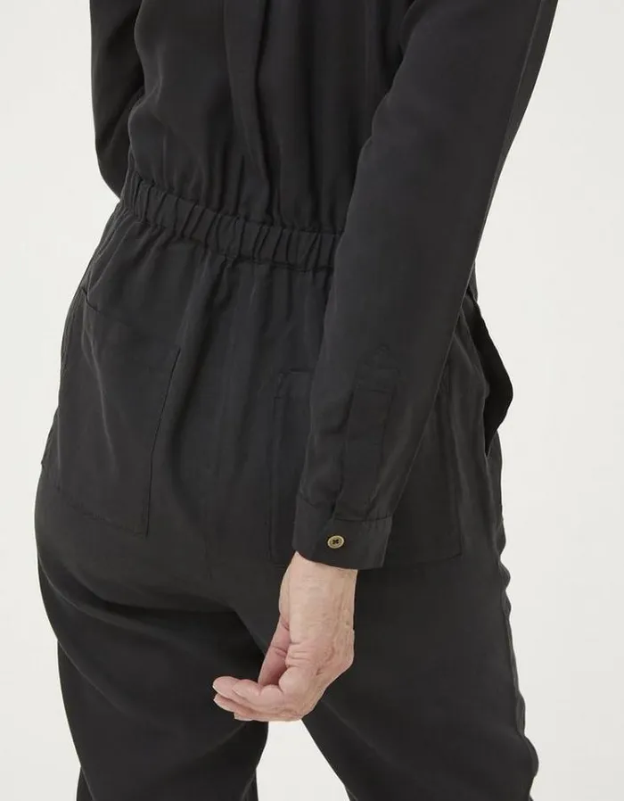 Women FatFace Women039s Sale Una Long Sleeve Utility Jumpsuit Black