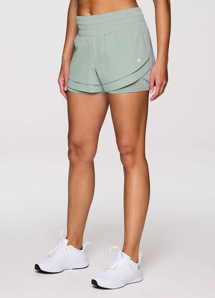 Women Flutter Running Short Sea Glass RBX Active Shorts
