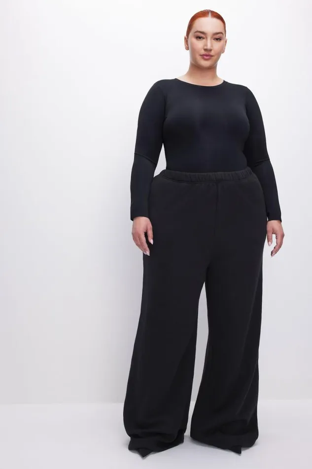 Women GOOD AMERICAN Bodysuits SCUBA CREWNECKBODYSUIT Black001