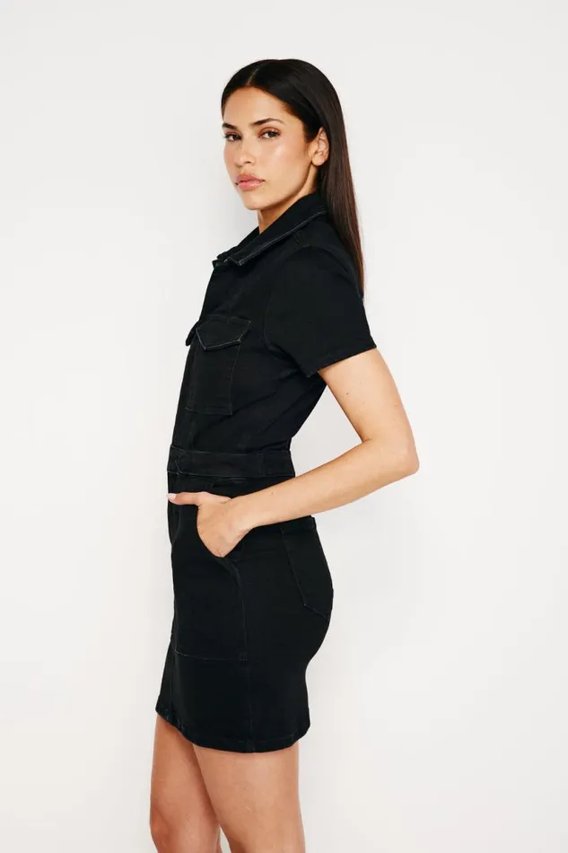 Women GOOD AMERICAN Dresses FIT FOR SUCCESS MINIDRESS Black099