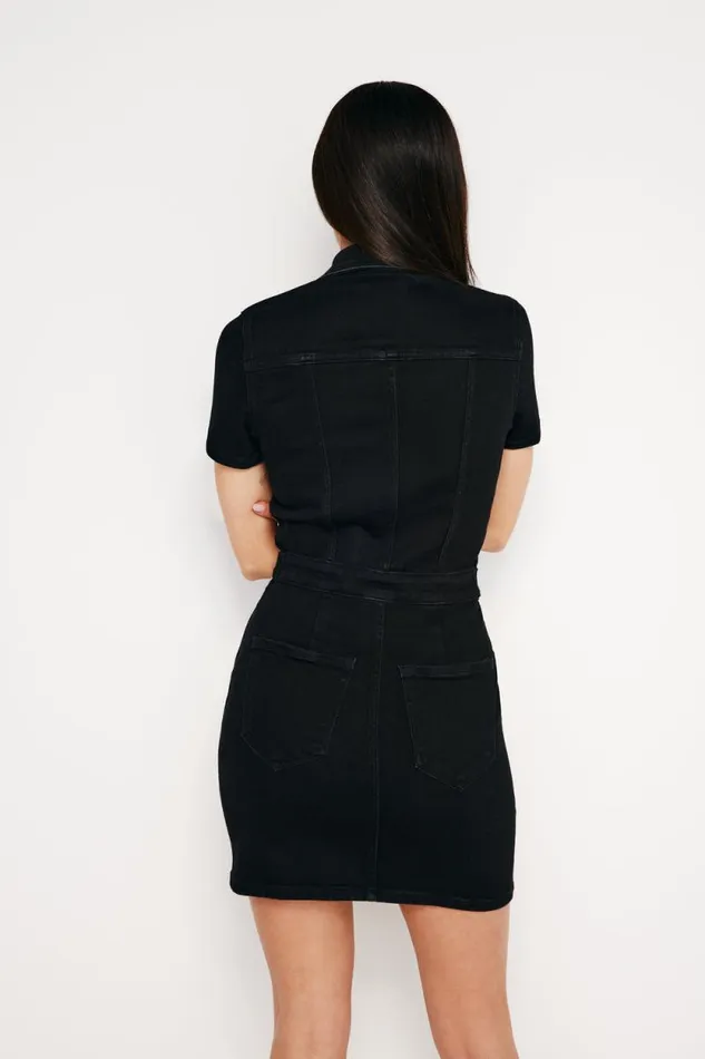 Women GOOD AMERICAN Dresses FIT FOR SUCCESS MINIDRESS Black099