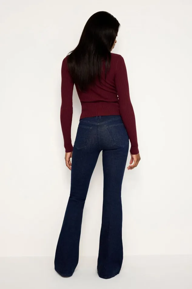 Women GOOD AMERICAN Jeans ALWAYS FITS GOOD LEGS FLAREJEANS Indigo690