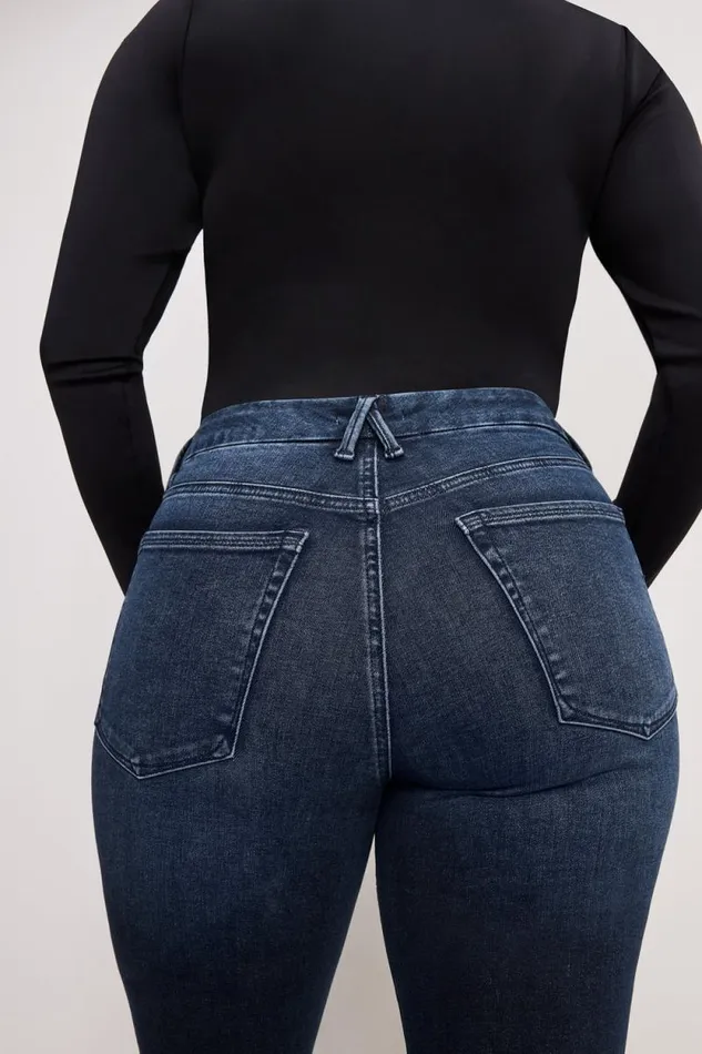 Women GOOD AMERICAN Jeans ALWAYS FITS GOOD LEGS FLAREJEANS Indigo744