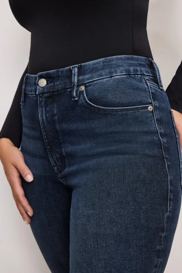 Women GOOD AMERICAN Jeans ALWAYS FITS GOOD LEGS FLAREJEANS Indigo744