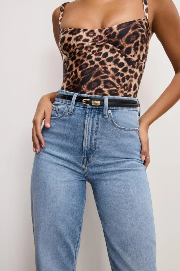 Women GOOD AMERICAN Jeans GOOD BOY STRAIGHT CROPPEDJEANS Indigo766