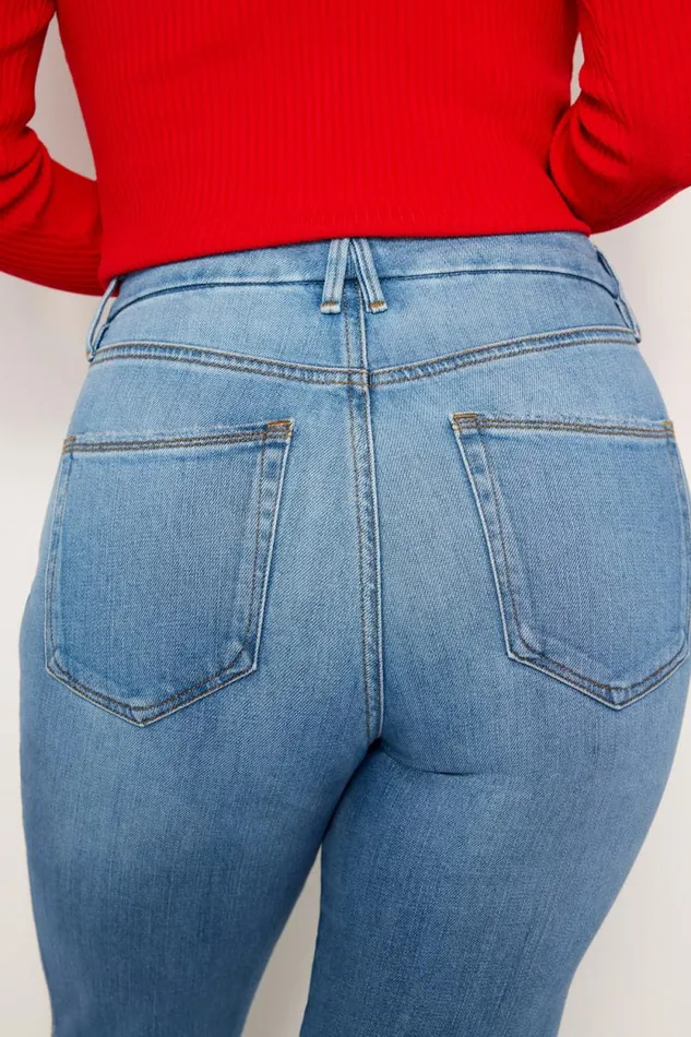 Women GOOD AMERICAN Jeans GOOD CURVE STRAIGHTJEANS Indigo338 Women GOOD AMERICAN Jeans GOOD CURVE STRAIGHTJEANS Indigo338