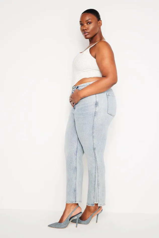 Women GOOD AMERICAN Jeans GOOD CURVE STRAIGHTJEANS Indigo545