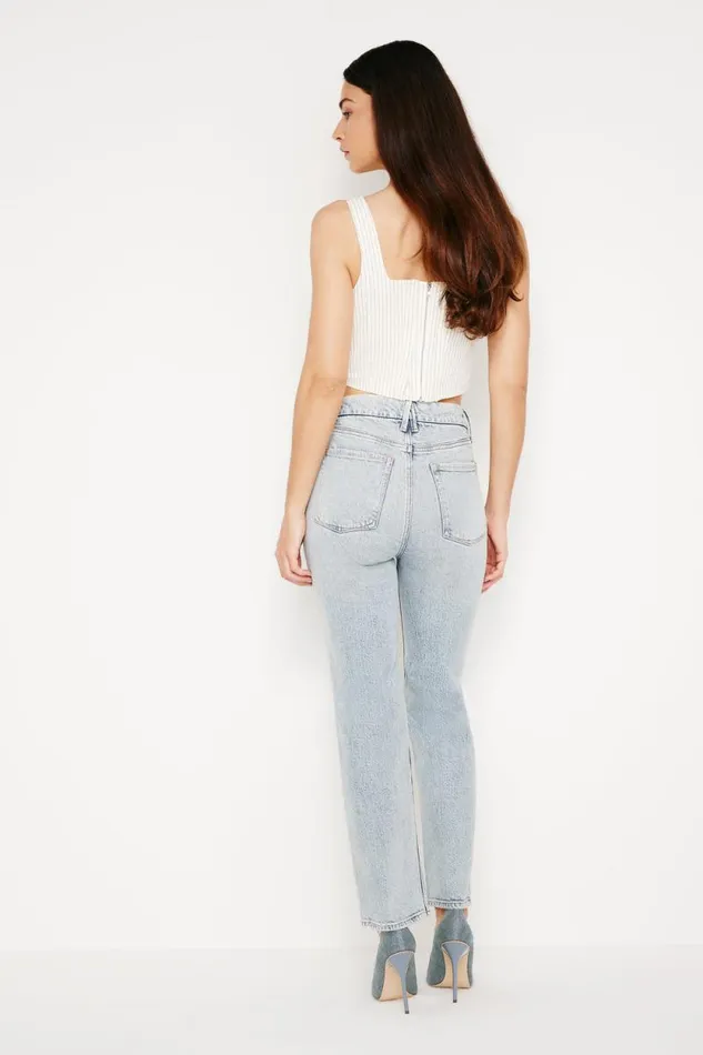 Women GOOD AMERICAN Jeans GOOD CURVE STRAIGHTJEANS Indigo545