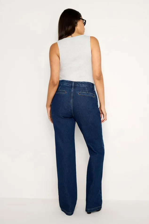 Women GOOD AMERICAN Jeans GOOD DENIMTROUSERS Indigo758