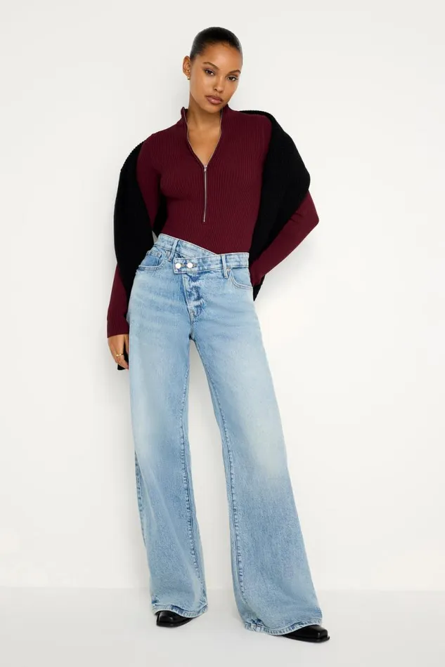 Women GOOD AMERICAN Jeans GOOD EASE RELAXEDJEANS Indigo712