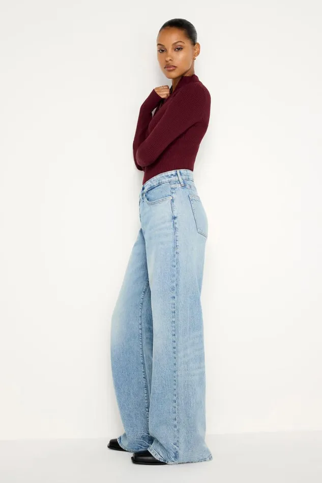 Women GOOD AMERICAN Jeans GOOD EASE RELAXEDJEANS Indigo712
