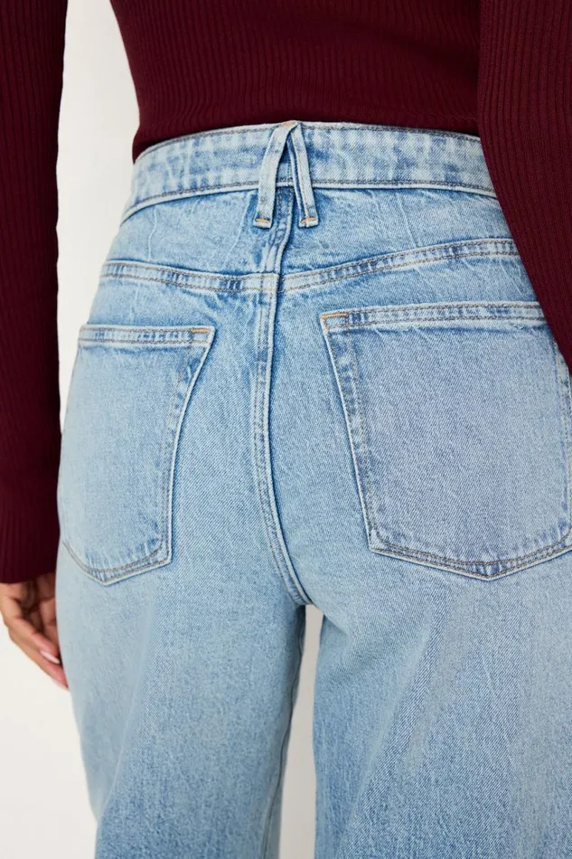 Women GOOD AMERICAN Jeans GOOD EASE RELAXEDJEANS Indigo712