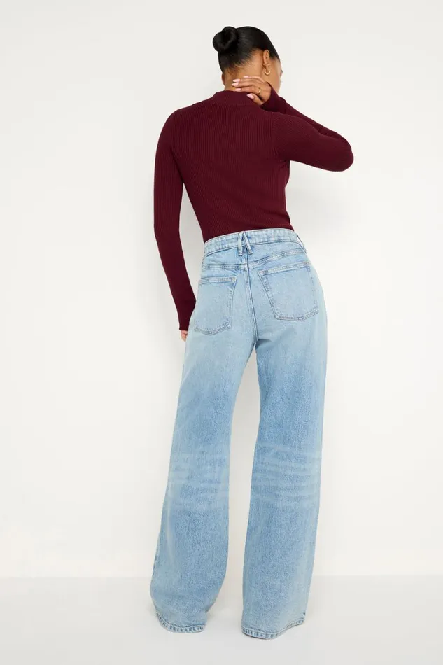 Women GOOD AMERICAN Jeans GOOD EASE RELAXEDJEANS Indigo712