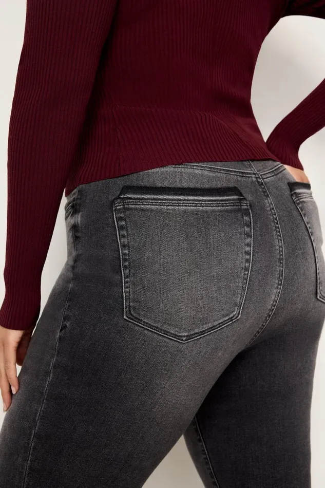 Women GOOD AMERICAN Jeans GOOD LEGS FLAREJEANS Black338