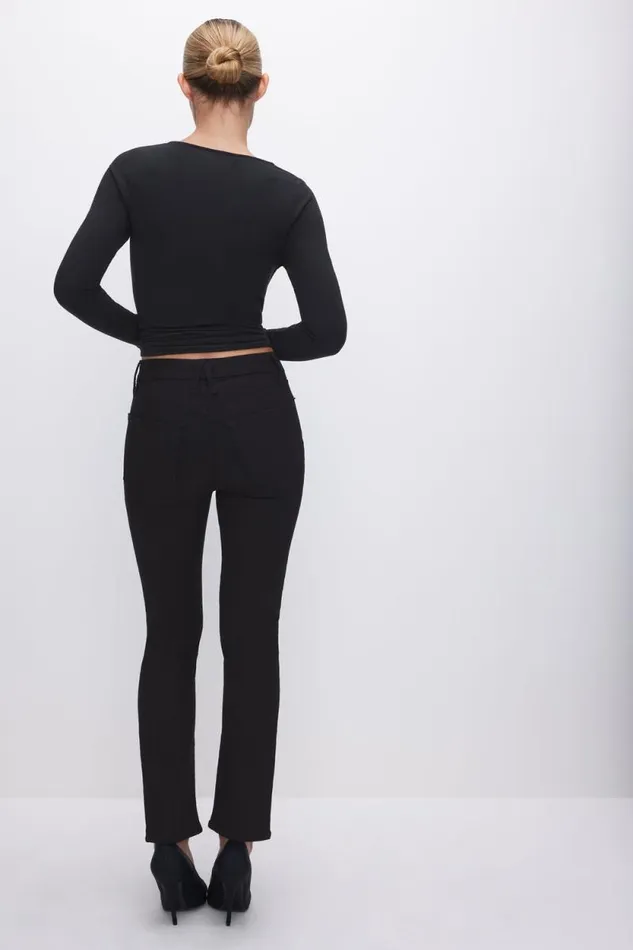 Women GOOD AMERICAN Jeans GOOD LEGSSTRAIGHT Black001