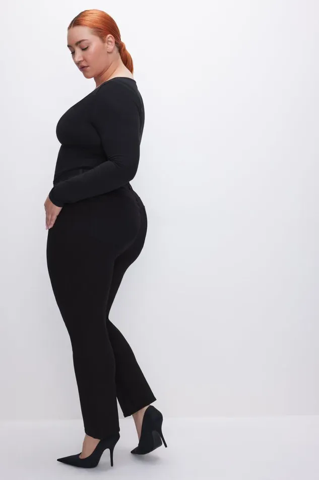 Women GOOD AMERICAN Jeans GOOD LEGSSTRAIGHT Black001