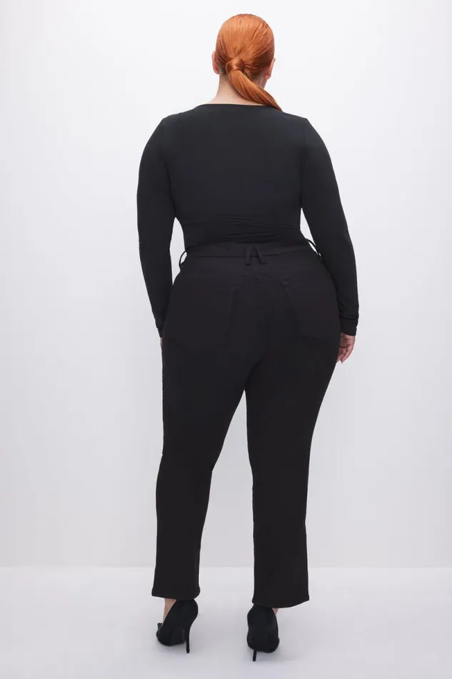 Women GOOD AMERICAN Jeans GOOD LEGSSTRAIGHT Black001