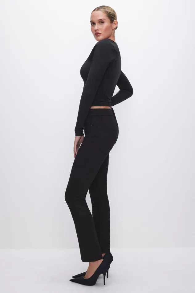 Women GOOD AMERICAN Jeans GOOD LEGSSTRAIGHT Black001