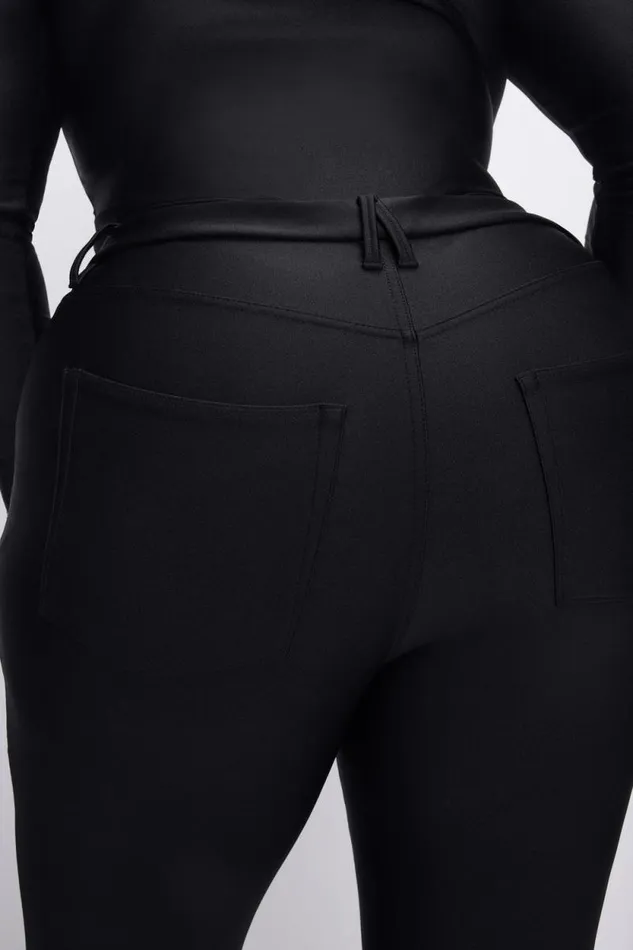 Women GOOD AMERICAN Pants COMPRESSION SHINE GOOD WAISTLEGGINGS Black001 Women GOOD AMERICAN Pants COMPRESSION SHINE GOOD WAISTLEGGINGS Black001