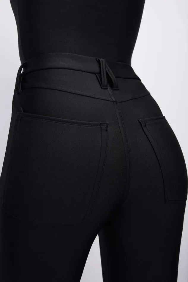 Women GOOD AMERICAN Pants COMPRESSION SHINE GOOD WAISTLEGGINGS Black001 Women GOOD AMERICAN Pants COMPRESSION SHINE GOOD WAISTLEGGINGS Black001