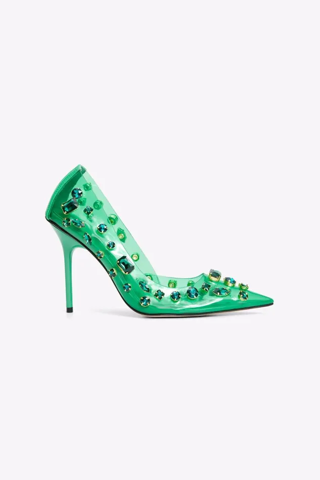 Women GOOD AMERICAN Shoes DIAMONDS FOREVERHEEL Summer Green002