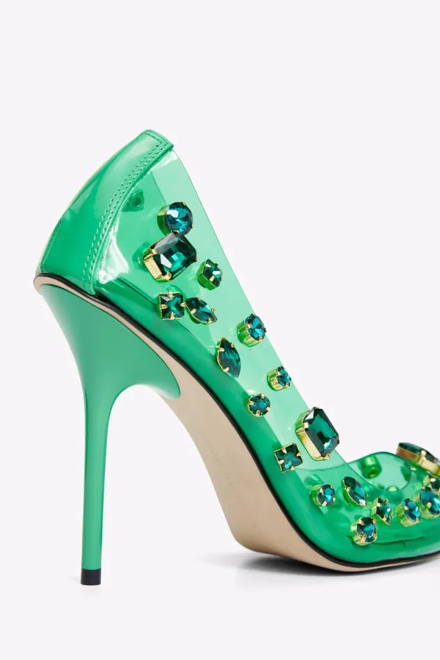 Women GOOD AMERICAN Shoes DIAMONDS FOREVERHEEL Summer Green002
