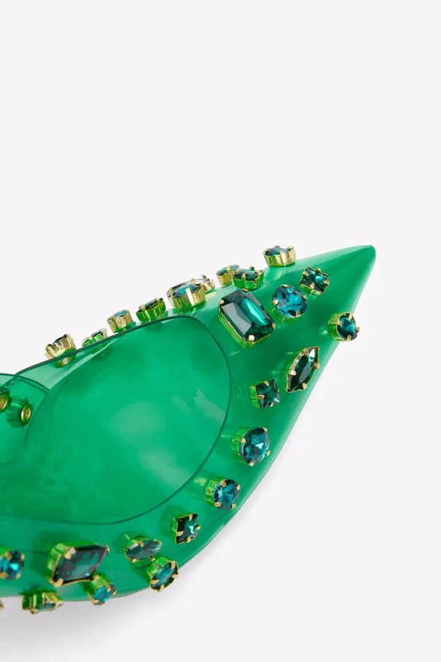 Women GOOD AMERICAN Shoes DIAMONDS FOREVERHEEL Summer Green002