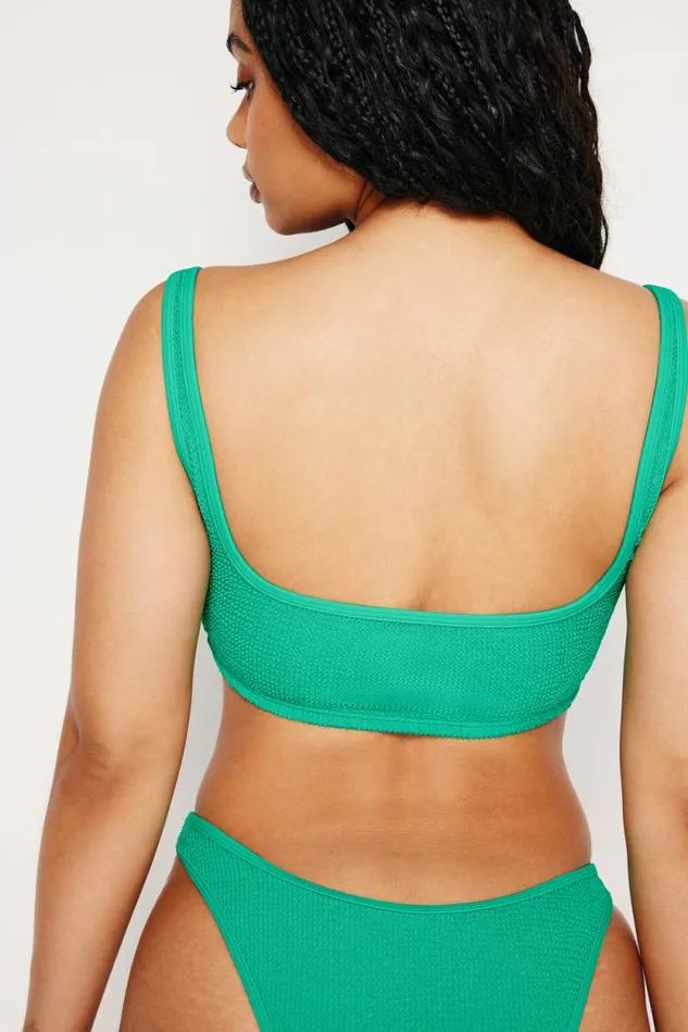 Women GOOD AMERICAN Swim ALWAYS FITS CLASSIC BIKINIBOTTOM Jade Green001