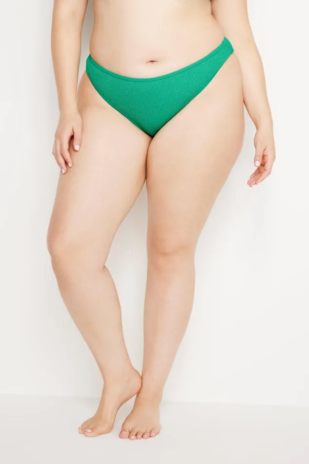 Women GOOD AMERICAN Swim ALWAYS FITS CLASSIC BIKINIBOTTOM Jade Green001