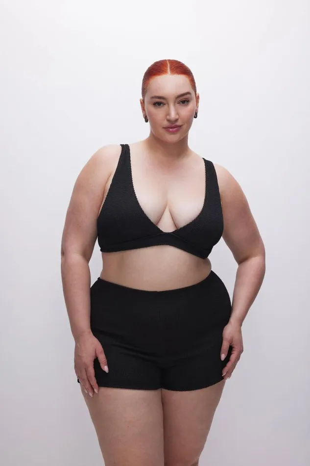 Women GOOD AMERICAN Swim ALWAYS FITS SUPPORT BIKINITOP Black001