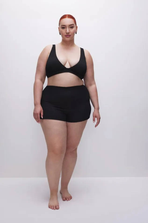 Women GOOD AMERICAN Swim ALWAYS FITS SUPPORT BIKINITOP Black001