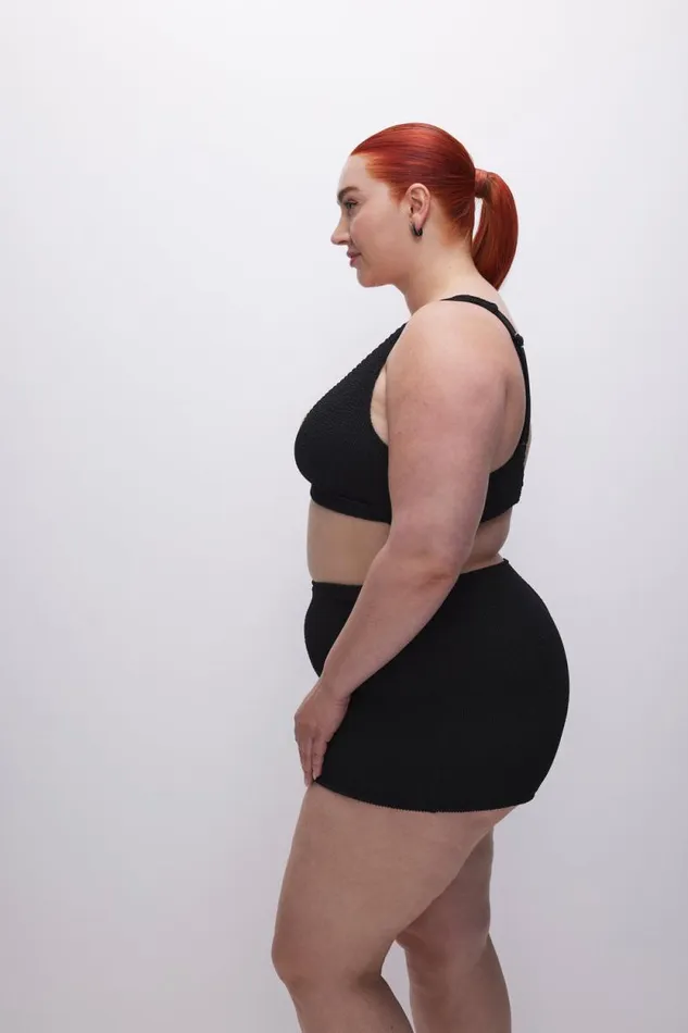 Women GOOD AMERICAN Swim ALWAYS FITS SUPPORT BIKINITOP Black001