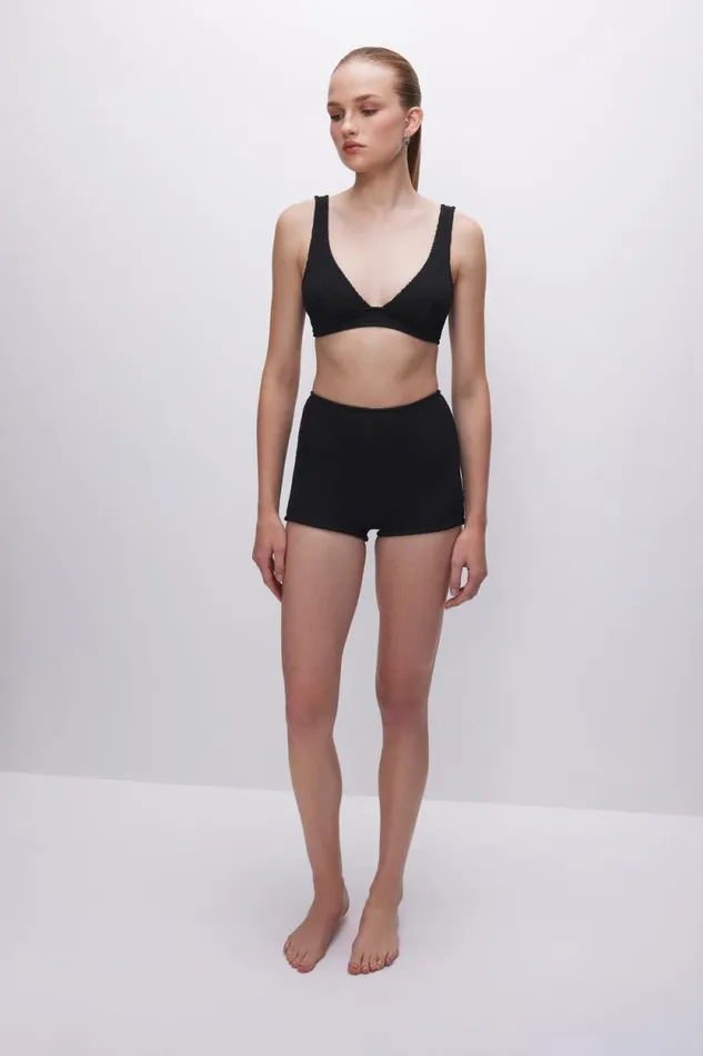 Women GOOD AMERICAN Swim ALWAYS FITS SUPPORT BIKINITOP Black001