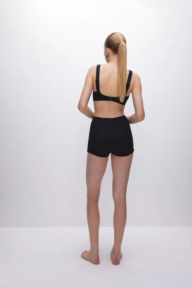 Women GOOD AMERICAN Swim ALWAYS FITS SUPPORT BIKINITOP Black001