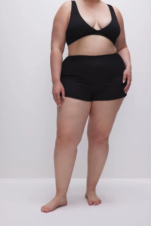 Women GOOD AMERICAN Swim ALWAYS FITS SUPPORT BIKINITOP Black001