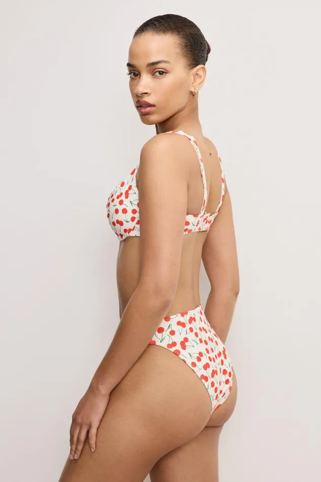 Women GOOD AMERICAN Swim BALCONETTE BIKINITOP Snow Cherries 04